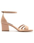 Sandales Maora beiges - Talon 6 cm