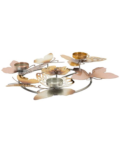 Bougeoir Shine multicolore - 39x35.5x7 cm