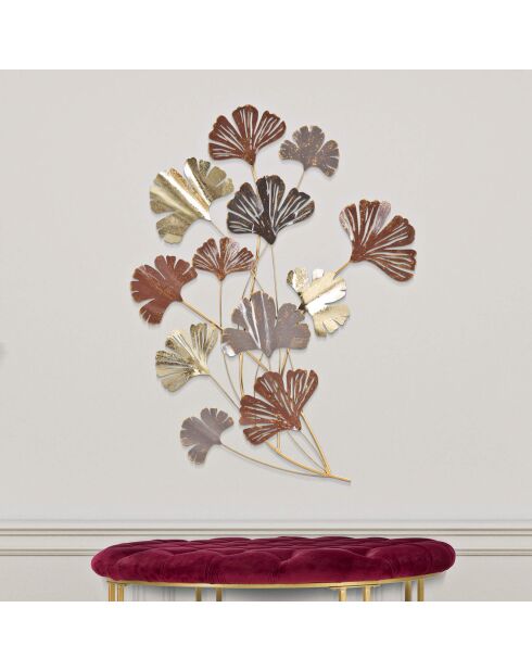 Décoration Murale en Métal Windy multicolore - 69.5x5.5x92 cm