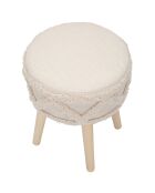 Tabouret Damasco Grand naturel - Ø 32x41 cm