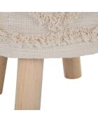 Tabouret Damasco naturel - Ø 35x40 cm