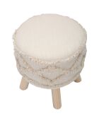 Tabouret Damasco naturel - Ø 35x40 cm