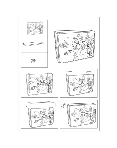 Console Autumn  multicolore - 108x36.8x80 cm