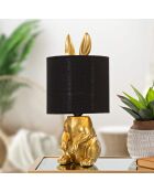 Lampe de Table Rabbit doré/noir - Ø 20x43 cm