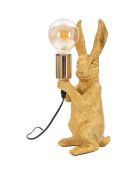 Lampe de Table Rubbit  dorée - 13x17x35.5 cm