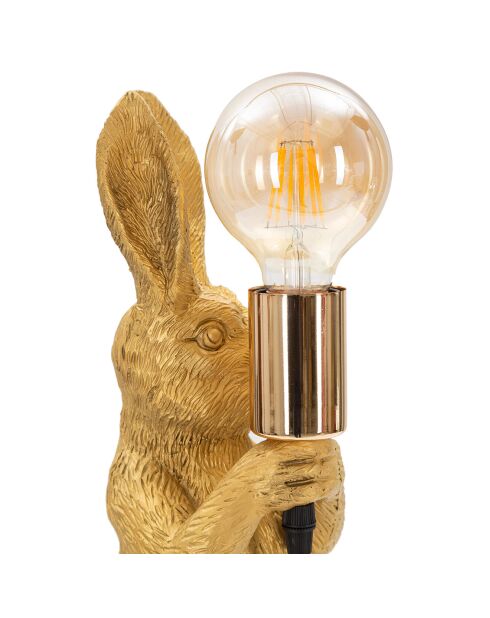 Lampe de Table Rubbit  dorée - 13x17x35.5 cm