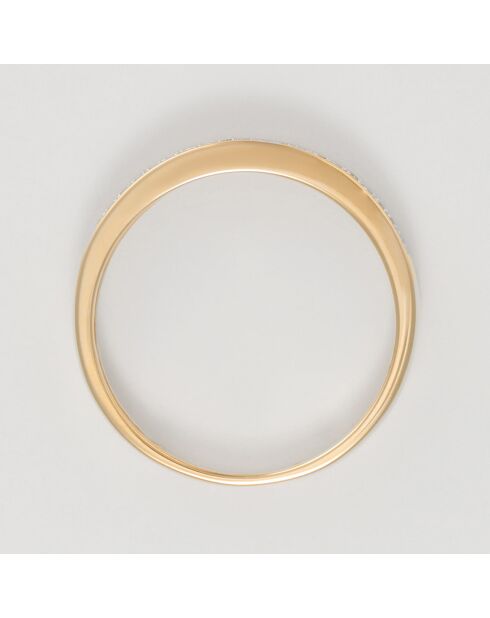 Anillo de oro amarillo y diamantes de 0,12 quilates