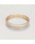 Anillo de oro amarillo y diamantes de 0,12 quilates