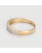 Anillo de oro amarillo y diamantes de 0,12 quilates