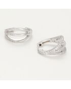 Yui Diamonds 0,25 kt witgouden oorbellen