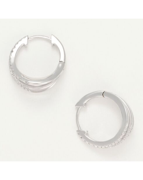 Ohrringe Yui Diamonds aus 0,25 Karat Weißgold