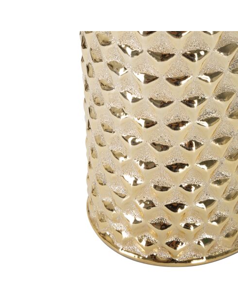 Glam Gold Tischlampe weiß/gold - Ø 30x47,5 cm
