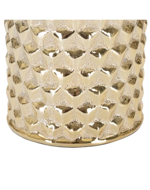 Glam Gold Tischlampe weiß/gold - Ø 30x47,5 cm