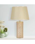 Lampe de Table Glam Gold blanc/doré - Ø 30x47.5 cm
