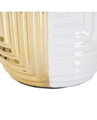 Lampe de Table Glam Line  blanc/doré - Ø 33x54 cm