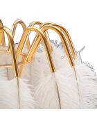 Lampe de Table Feather Stand doré/blanc - Ø 40x60 cm