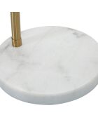 Lampadaire Glamy Arc 6 Luci doré/blanc - 130x45x220-246 cm