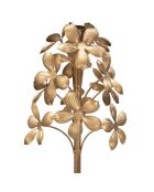Bougeoir Flowy doré - Ø 17x118 cm