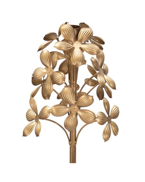 Bougeoir Flowy doré - Ø 17x118 cm