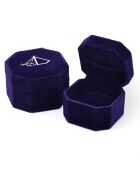 Ring aus 0,105 ct Diamant und 0,49 ct Saphir-Gelbgold