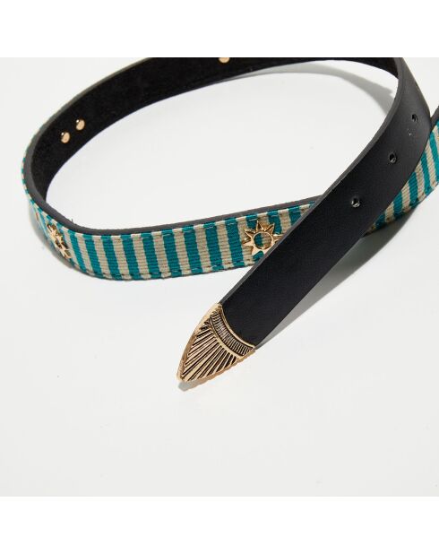 Ceinture en Cuir Sayulita noire