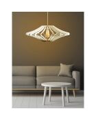 Lustre 169 blanc- D.59x22 cm