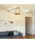 Lustre 169 blanc- D.59x22 cm
