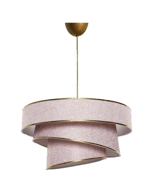 Kronleuchter Couper weiß/gold - 40x40 cm