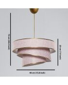 Kronleuchter Couper weiß/gold - 40x40 cm