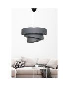 Lampadario Couper antracite - 40x40 cm