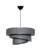 Lampadario Couper antracite - 40x40 cm