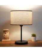 AYD Tischlampe beige/schwarz - 24x15 cm