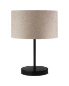 AYD Tischlampe beige/schwarz - 24x15 cm