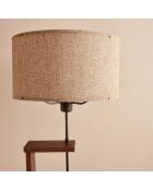 Lampadaire AYD beige/marron - D.38x20 cm