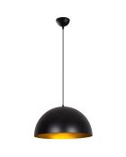 Lustre Sivani noir/doré- D.40x116 cm