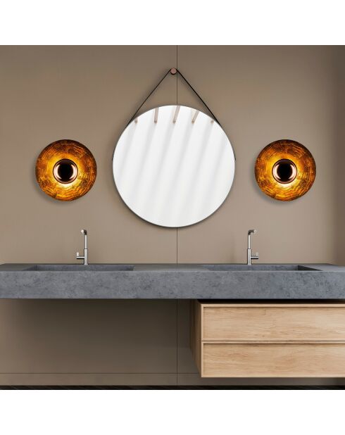 Applique murale Kurt bronze - D.38x31 cm