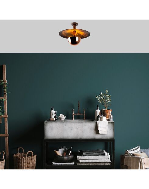 Lámpara Kurt de bronce - 48x35 cm