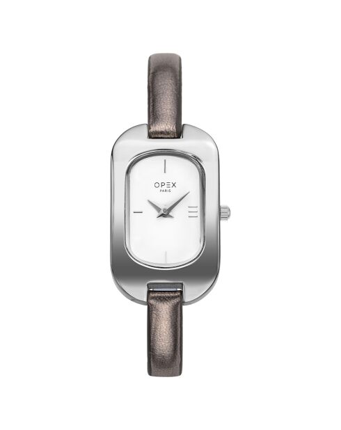 Montre Femme Ballerine gris pailleté