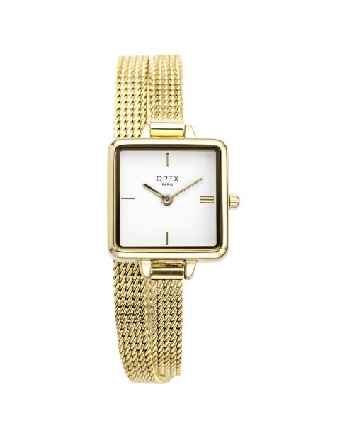 Montre Femme Mini Square dorée