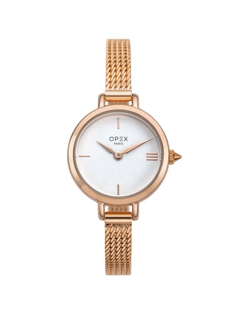 Montre Femme Mini Rotonde doré rose