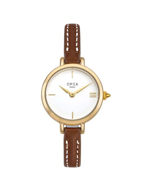 Montre Femme Mini Rotonde marron