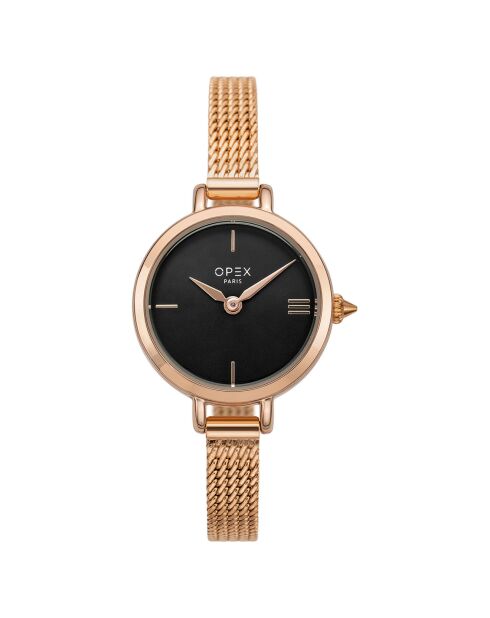 Montre Femme Mini Rotonde doré rose