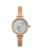 Montre Femme Mini Rotonde doré rose