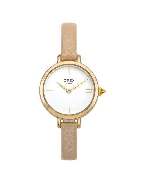 Montre Femme Mini Rotonde beige