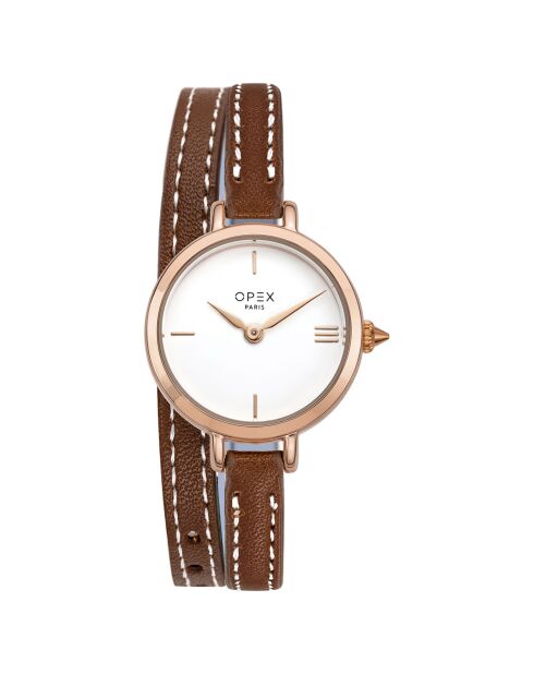 Montre Femme Mini Rotonde marron