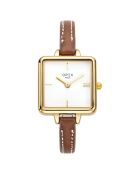 Montre Femme Mini Square marron