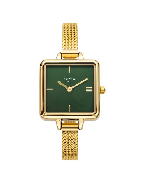 Montre Femme Mini Square dorée