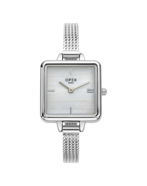 Montre Femme Mini Square argentée
