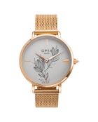 Montre Femme Rotonde doré rose