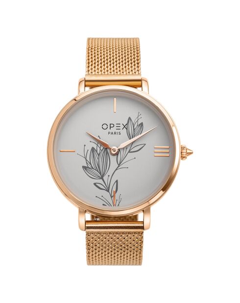 Montre Femme Rotonde doré rose